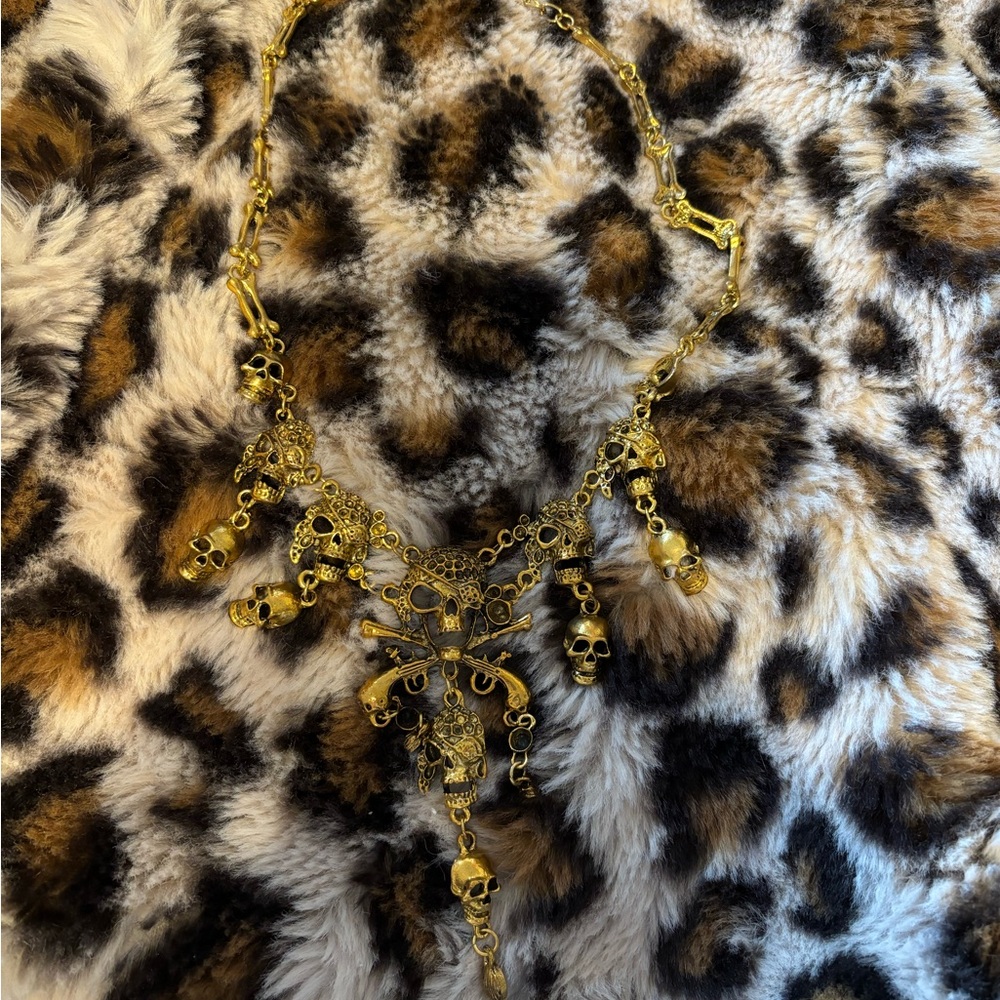 Amazon Gold Skull Necklace